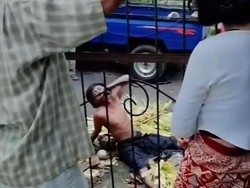 Viral Pemuda Kesurupan Acak-acak Sesajen di Ungasan, Polisi Turun Tangan