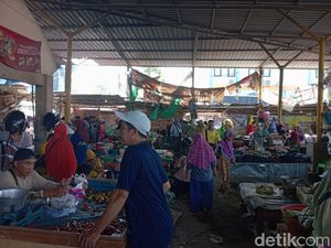 Retribusi Pasar di Mataram Belum Capai Target gegara Pedagang Ogah Bayar