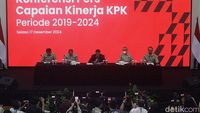Potret KPK Paparkan Kinerja 5 Tahun