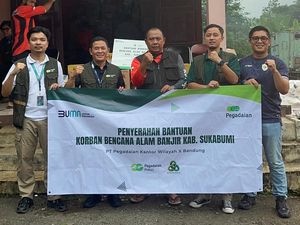Pegadaian Kanwil X Jabar Serahkan Bantuan untuk Korban Bencana Sukabumi
