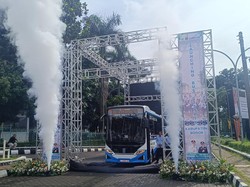 Pemkab Bogor Resmikan Bus Listrik Rute Bojonggede-Sentul