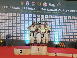 Polwan Polres Gresik Sabet Perunggu di Kejurnas Judo Kasad Cup XV 2024