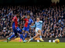 Gol terakhir Jack Grealish buat Manchester City adalah pada 16 Desember 2023. Itu ketika City imbang kontra Crystal Palace 2-2 (Getty Images)