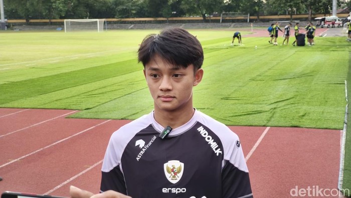 Pemain Timnas Indonesia Achmad Maulana Syarif, saat ditemui di Stadion Sriwedari, Kota Solo, Rabu (18/12/2024).