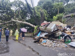 Pohon Timpa 2 Kios di Ciumbuleuit Bandung, Anak-anak Jadi Korban
