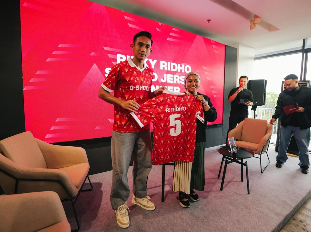 Rizky Ridho menjadi duta jam tangan ternama. (Foto: dok.Casio/ramskiputra)