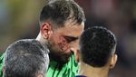 Foto: Detik-detik Wajah Donnarumma Kena Hantam sampai Robek