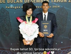 Kisahnya Viral, Mahasiswi Ini Bangga Bisa Lulus Berkat Perjuangan Ayahnya Jualan Tas