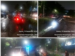 Mobil Sedan di Penjaringan Jakut Nyebur ke Kali, Polisi Bantu Evakuasi