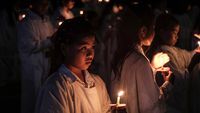 Suasana Perayaan Natal Gereja Tiberias di Manado