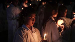 Suasana Perayaan Natal Gereja Tiberias di Manado