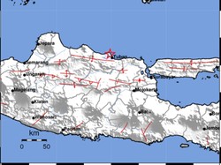 Gempa Darat M 3,1 Guncang Tuban