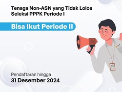 Pelamar yang Tidak Lolos PPPK Periode I Bisa Daftar Periode II, Cek Syaratnya!