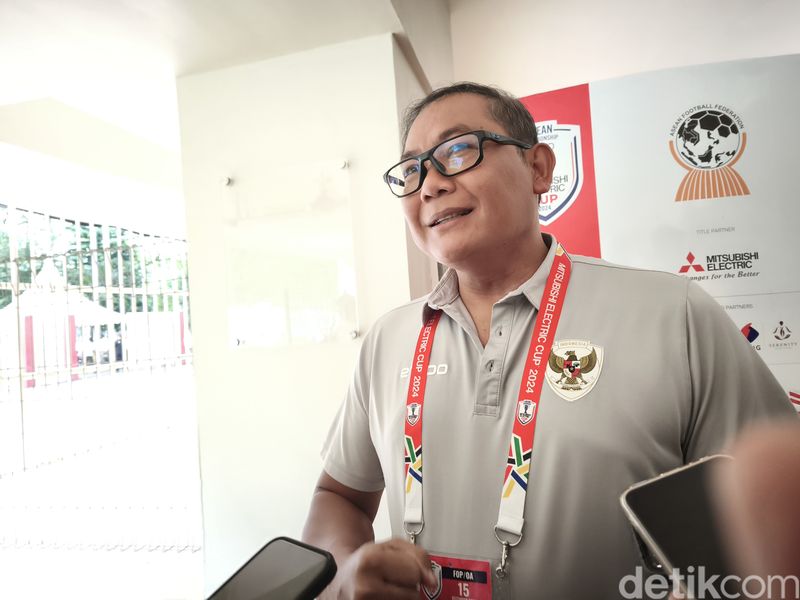 Ketua Badan Tim Nasional (BTN) Sumardji, saat ditemui di Stadion Manahan Solo, Jumat (20/12/2024).