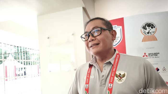 Ketua Badan Tim Nasional (BTN) Sumardji, saat ditemui di Stadion Manahan Solo, Jumat (20/12/2024).