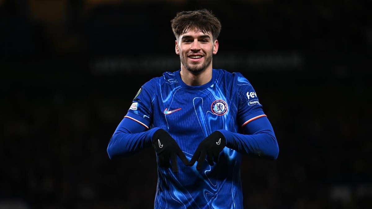 Marc Guiu bikin hat-trick. (Foto: Chelsea FC via Getty Images/Darren Walsh)
