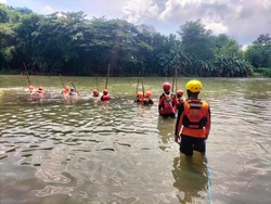 Misi Pencarian Bocah Tenggelam di Sungai Belik Bantul Dihentikan