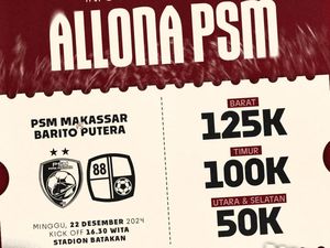 Penjualan Tiket PSM Vs Barito Putera Dibuka, Berikut Cara Beli dan Harganya Penjualan Tiket PSM Vs Barito Putera Dibuka, Berikut Cara Beli dan Harganya