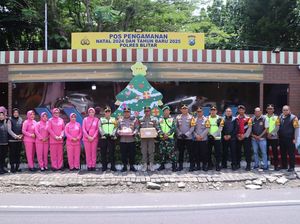 Kapolres Blitar Sidak Pos Pantau Pastikan Liburan Nataru Aman