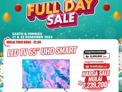 Cari TV Harga Miring? Besok ke Transmart Full Day Sale, 65 Inch Rp 7 Jutaan