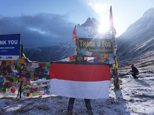 Akhirnya Sampai di ABC Himalaya, Dikelilingi Hamparan Pegunungan Es Akhirnya Sampai di ABC Himalaya, Dikelilingi Hamparan Pegunungan Es
