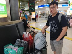 Marcel Pilih Mudik Bareng Keluarga Naik Kereta Meski Harga Tiket Naik