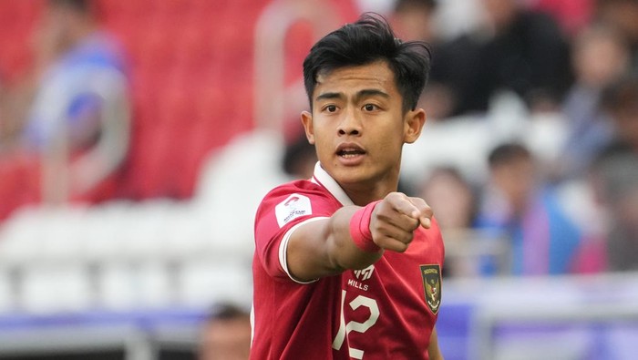 DOHA, QATAR - JANUARY 24: Pratama Arhan of Indonesia looks on during the AFC Asian Cup Group D match between Japan and Indonesia at Al Thumama Stadium on January 24, 2024 in Doha, Qatar. (Photo by Masashi Hara/Getty Images)