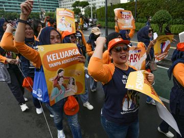 Aksi Tolak Kekerasan Terhadap Perempuan Peringati Hari Ibu