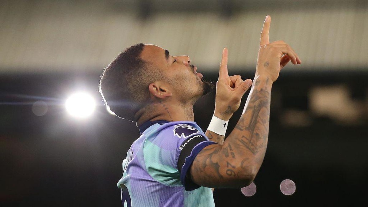 Gabriel Jesus menilai Arsenal kandidat kuat juara Liga Inggris. (Foto: Getty Images/Crystal Pix/MB Media)