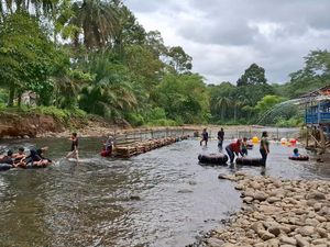 Asyiknya Wisata Menyusuri Sungai Kasie Lubuklinggau