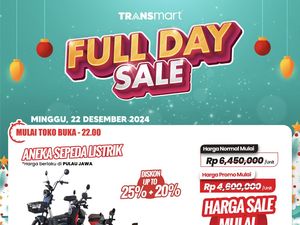 Deretan Sepeda Listrik Diskon Tembus 45% di Transmart Full Day Sale