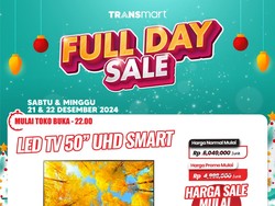 Smart LED TV 50 UHD Diskon Besar-besaran di Transmart Full Day Sale