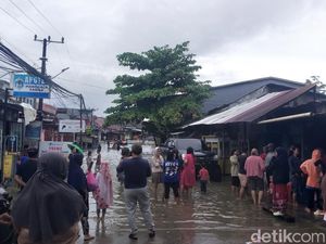 Jalan Nipa-Nipa Makassar Terendam Banjir, Ini Jalur Alternatif ke Moncongloe