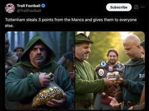 Meme Tottenham Jadi Robin Hood, Pencuri Poin yang Murah Hati