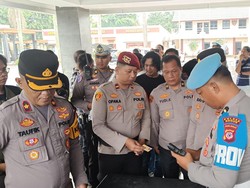 Polres Bogor Cek Kelengkapan Senpi Anggotanya, 2 Senjata Diamankan
