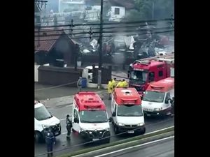 Video: Pesawat Tabrak Cerobong Asap di Brasil Tewaskan 10 Orang