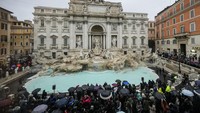 Kurangi Keramaian, Roma Atur Ulang Kunjungan ke Air Mancur Trevi