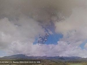 Gunung Raung Erupsi, Kolom Abu Teramati hingga 2.000 Meter Gunung Raung Erupsi, Kolom Abu Teramati hingga 2.000 Meter