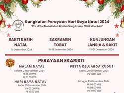 Jadwal Lengkap Misa Natal 2024 di Gereja Katedral Surabaya