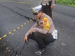 Jalan Poros Maros-Bone di Kappang Amblas, Pengendara Diminta Waspada