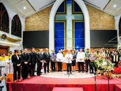 Menko Polkam dan Panglima TNI-Kapolri Cek Gereja Samanhudi Jelang Misa Natal