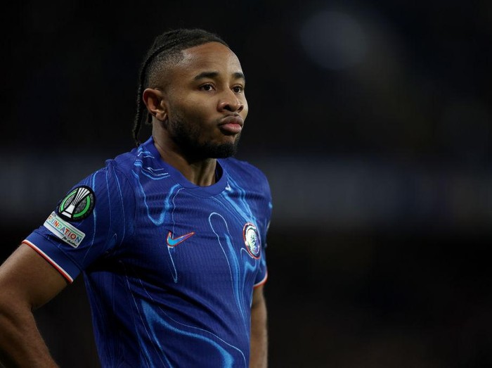 LONDON, ENGLAND - DECEMBER 19:  Christopher Nkunku of Chelsea during the UEFA Conference League 2024/25 League Phase MD6 match between Chelsea FC and Shamrock Rovers FC at Stamford Bridge on December 19, 2024 in London, England (Photo by Chris Lee - Chelsea FC/Chelsea FC via Getty Images)