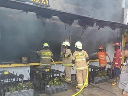 Restoran di Tangsel Ludes Terbakar gegara Tabung Gas Bocor