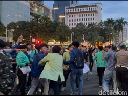 Usai Dorong-dorongan, Demonstran BEM SI Kerakyatan Tolak PPN 12% Bubar