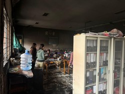 Korsleting Listrik, Ruang Guru SD di Jimbaran Terbakar