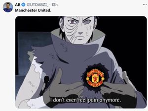 Meme Fans MU Sedih, Stres, Sakit Hati Lihat Timnya Bapuk
