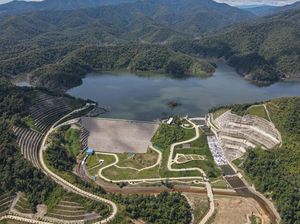 Penampakan Megah Bendungan Ameroro di Konawe Penampakan Megah Bendungan Ameroro di Konawe