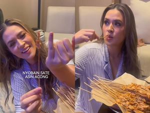 Cicip Sate Asin Pedas, Raisa Kaget dapat Daging Super Tipis Cicip Sate Asin Pedas, Raisa Kaget dapat Daging Super Tipis