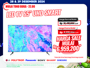 Video: Yuk Merapat ke Transmart, Smart TV 55 Inch Cuma 5 Jutaan! Video: Yuk Merapat ke Transmart, Smart TV 55 Inch Cuma 5 Jutaan!