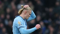 Di 13 laga terakhir Liga Inggris, Haaland cuma bikin satu gol! (Reuters)